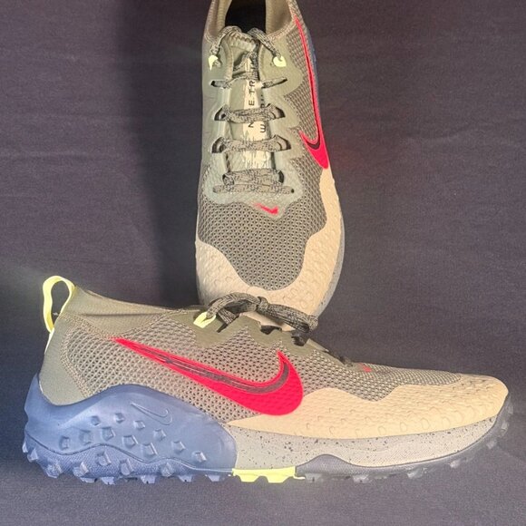 Nike Wildhorse 7 'Cargo Khaki Siren Red' Size 15 New
